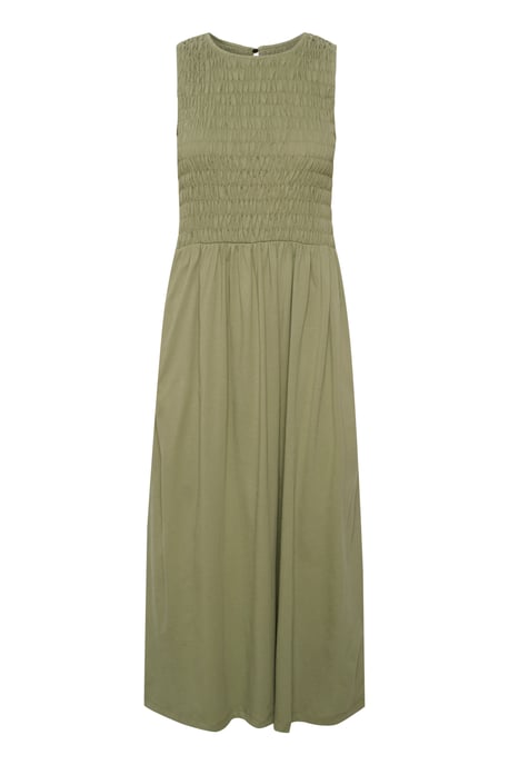 Jersey-Kleid A-Form Ölgrün - Image 4
