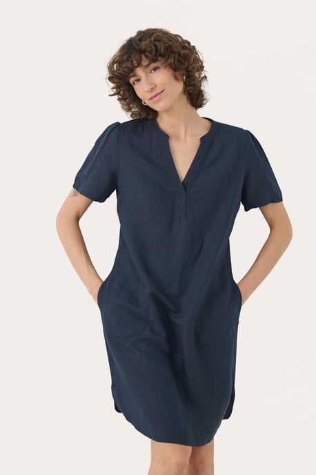 Kleid Gerade Passform blue navy - Image 4