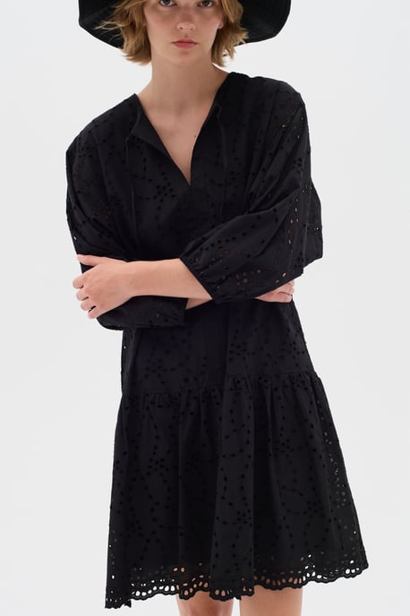 Kleid Lockere Passform black - Image 4