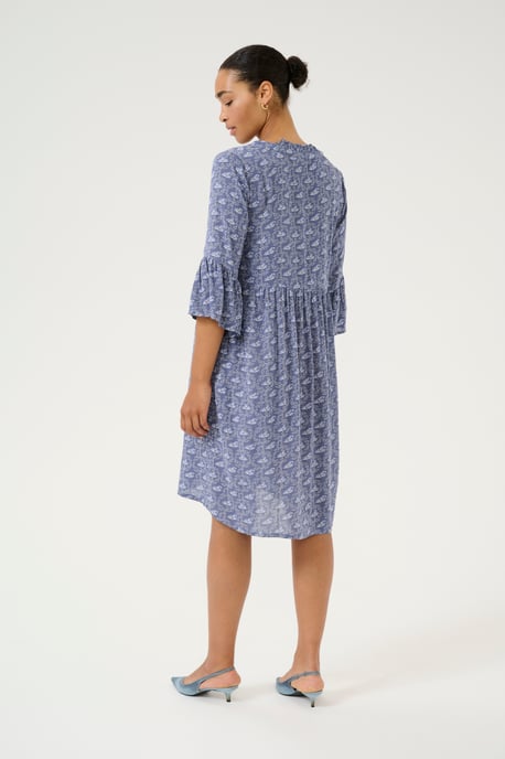 Kleid A-shape blue white - Image 3