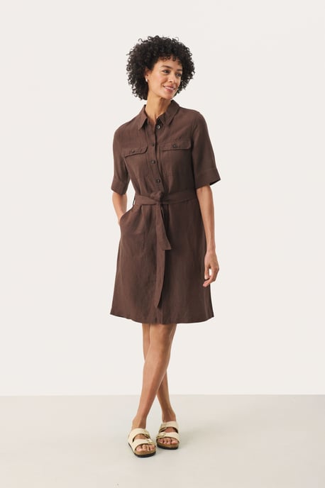 Kleid Gerade Passform brown - Image 1