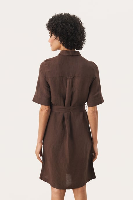 Kleid Gerade Passform brown - Image 3