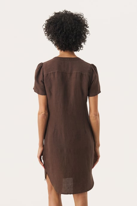 Kleid Gerade Passform brown - Image 3