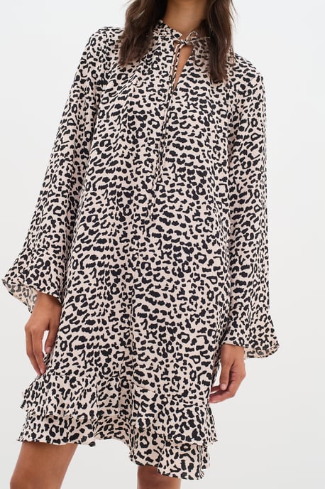 Kleid Lockere Passform Classic Leopard animal - Image 2