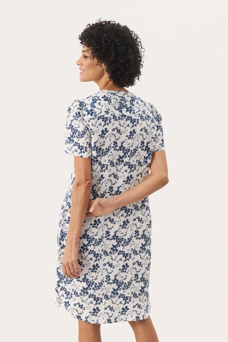 Kleid Gerade Passform white blue - Image 3