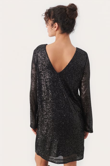Jerseykleid Gerade Passform black - Image 3