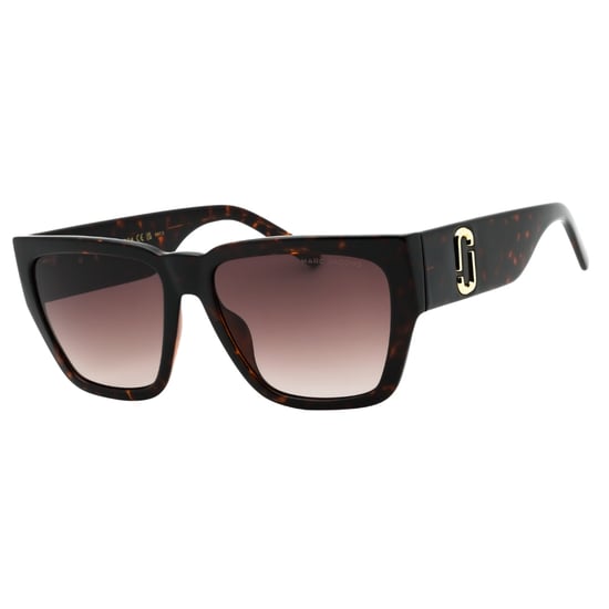 Marc Jacobs - Dunkelbraune Sonnenbrille mit Verlaufsgläsern in Schildpattbraun - Image 2