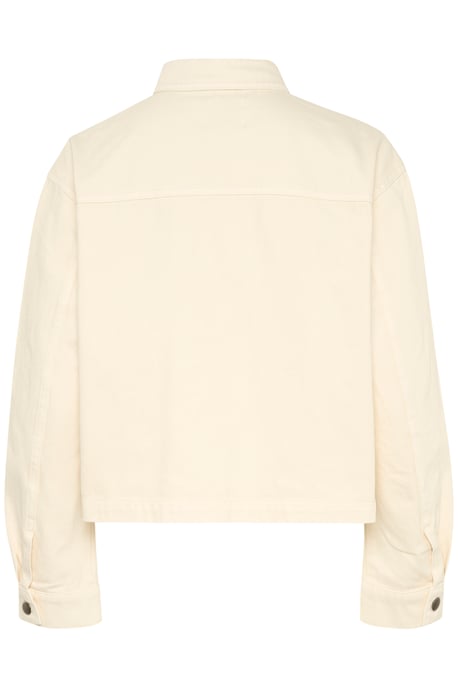 Jeansjacke Lockere Passform Creme - Image 5