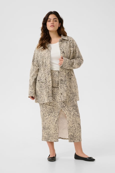 Jeansjacke Loose fit Abstract Leopard - Image 1