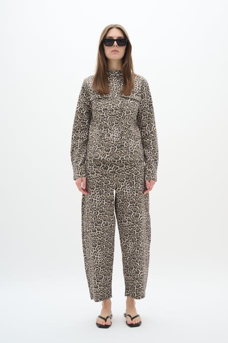 Jeansjacke Tight fit Classic Leopard - Image 1