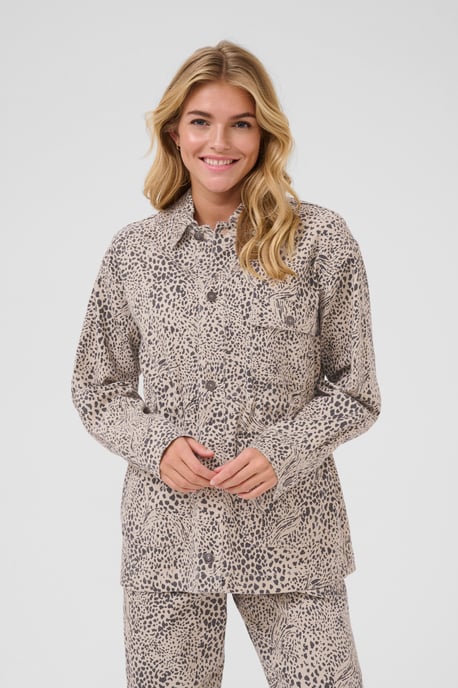 Jeansjacke Loose fit Abstract Leopard - Image 3