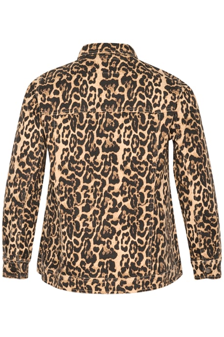 Jeansjacke Loose fit Naturel Leopard Print - Image 5