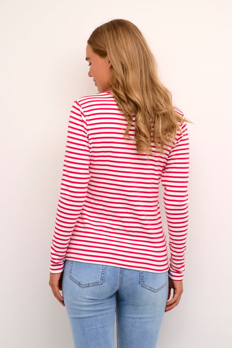 Langarm-Shirt Regular fit Chalk / Virtual Pink Stripe - Image 3