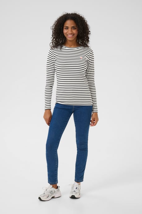 Langarm-Shirt Regular fit Chalk / 52737 Midnight Marine white blue - Image 2