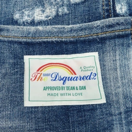 Dsquared2 Tidy Biker Jean Paint Splash verstärkte zerrissene blaue Jeans - Image 5