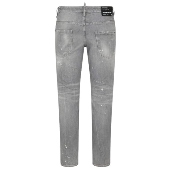 Dsquared2 Skater Jean Paint Splatter Light Grey Wash Jeans - Image 2