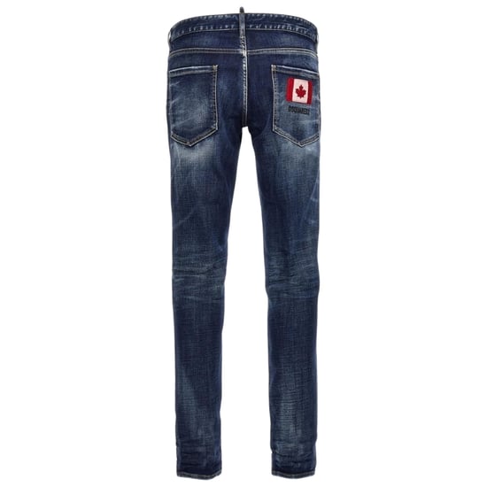 Dsquared2 Skater Jean Jeans mit kanadischer Flagge und Abzeichen in blauer Waschung - Image 2