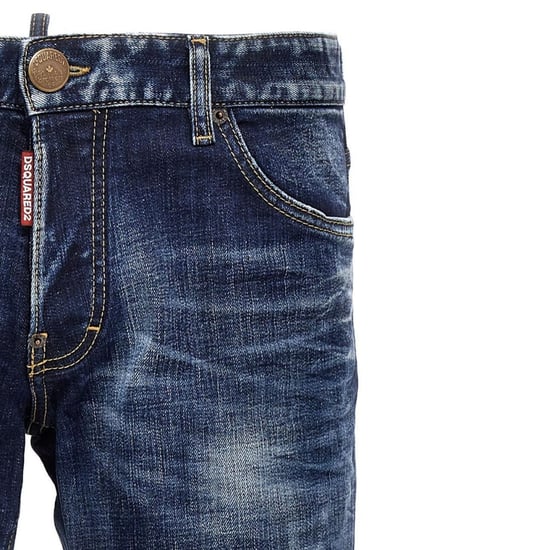 Dsquared2 Skater Jean Jeans mit kanadischer Flagge und Abzeichen in blauer Waschung - Image 3
