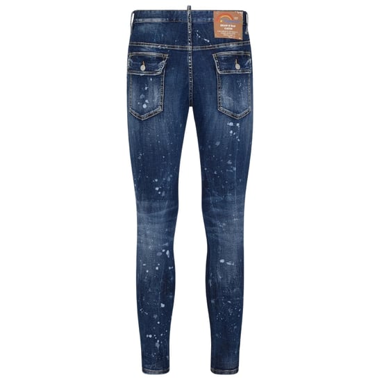 Dsquared2 Super Twinky Jean Splatter Design Blaue Jeans - Image 2
