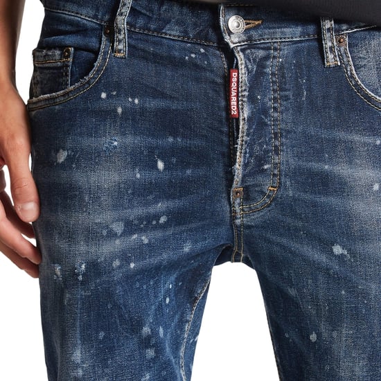 Dsquared2 Super Twinky Jean Splatter Design Blaue Jeans - Image 3