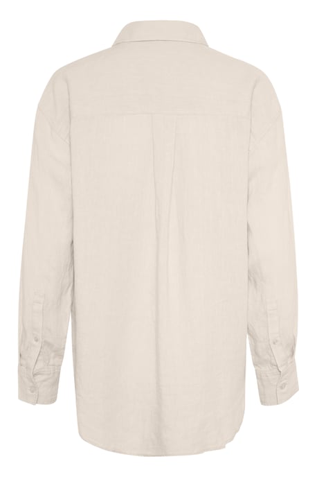 Langarm - Hemd Oversize fit French Oak cream - Image 5