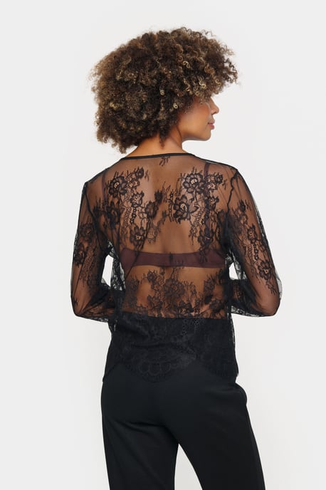 Langarmshirt in Regular Fit Schwarz black - Image 3