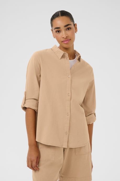 Langarm - Hemd Regular fit Classic Sand - Image 3