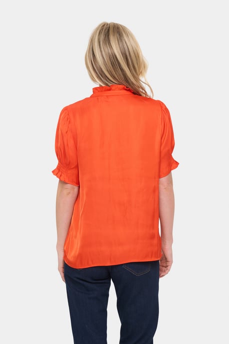 Langarm - Hemd Gerade Passform Poinciana orange - Image 3