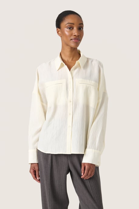 Langarm-Hemd Gerade Passform Whisper White - Image 2