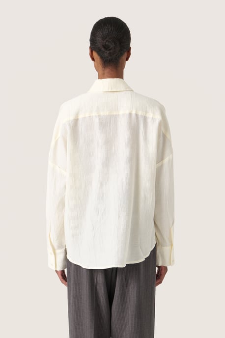 Langarm-Hemd Gerade Passform Whisper White - Image 3