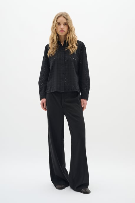 Langarm - Hemd Lockere Passform Blac - Image 1