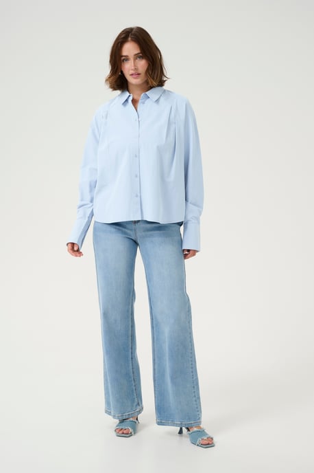 Langarm - Hemd Loose fit Soft Chambray light blue - Image 1