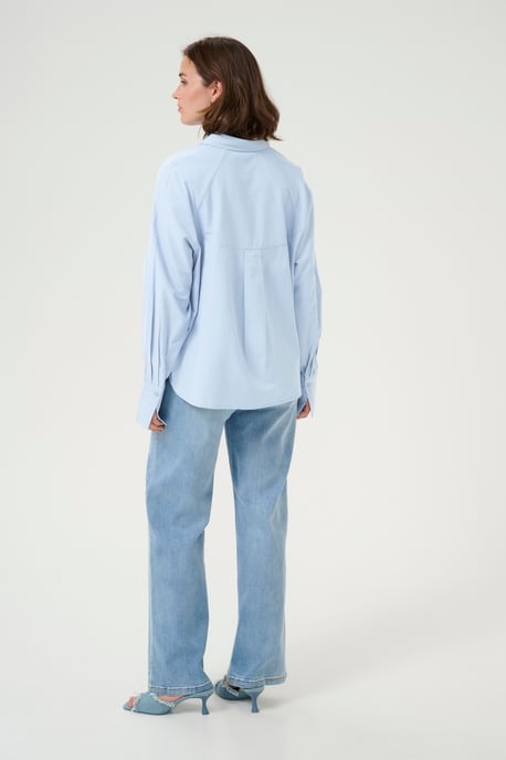 Langarm - Hemd Loose fit Soft Chambray light blue - Image 2
