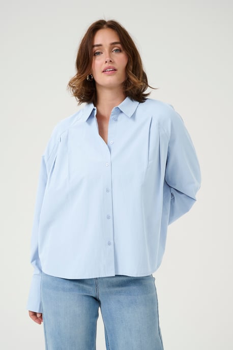 Langarm - Hemd Loose fit Soft Chambray light blue - Image 3