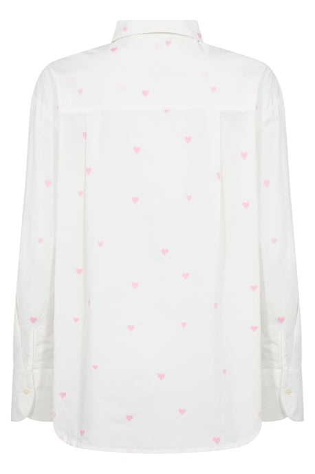 Langarm - Hemd Oversize fit Ice Bonbon Harts white - Image 5