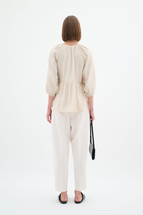 Langarm - Hemd Gerade Passform Eggshell cream - Image 2