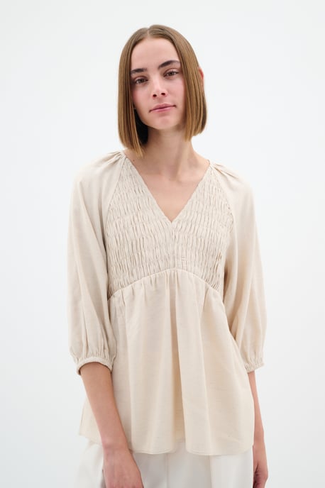 Langarm - Hemd Gerade Passform Eggshell cream - Image 3