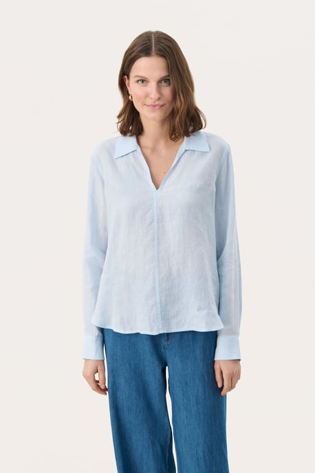 Langarm - Hemd Gerade Passform Ice Water light blue - Image 2
