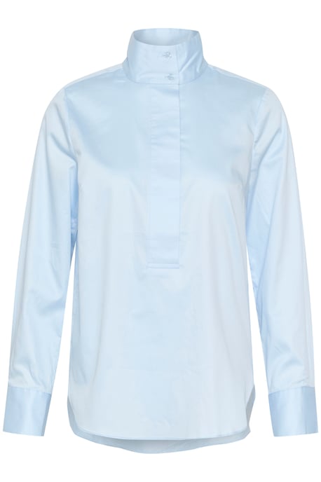 Langarm - Hemd Lockere Passform Pastel Blue light blue - Image 4