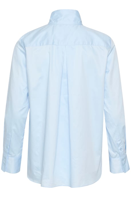 Langarm - Hemd Lockere Passform Pastel Blue light blue - Image 5