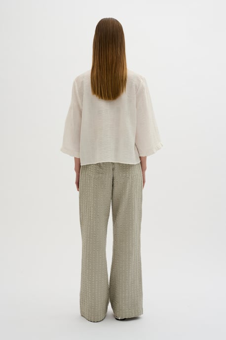 Langarm - Hemd Baggy fit Bright White - Image 4