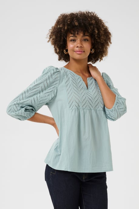 Langarm - Hemd Regular fit Green Milieu green - Image 3