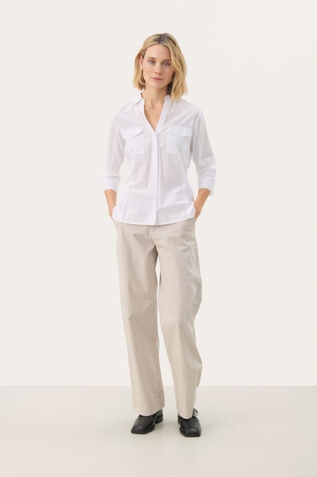 Langarm - Hemd Relaxed fit Bright White - Image 2