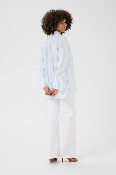 Langarm - Hemd Loose fit Blue/white Stripe blue white - Image 2