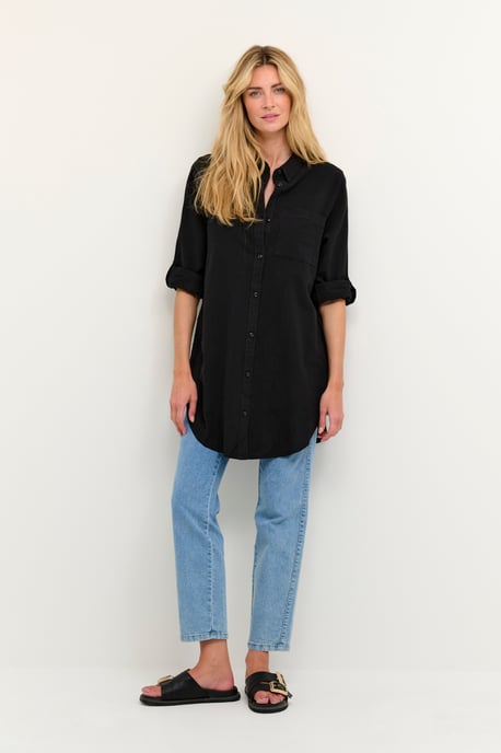 Langarm - Hemd Loose fit Black - Image 1