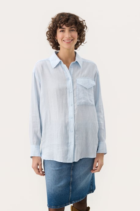 Langarm - Hemd Oversize fit Ice Water - Image 2