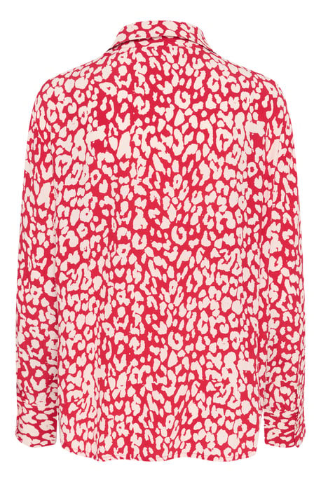 Langarm-Hemd Gerade Passform Crimson Leopard - Image 5