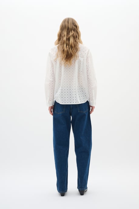Langarm - Hemd Lockere Passform Pure White - Image 5