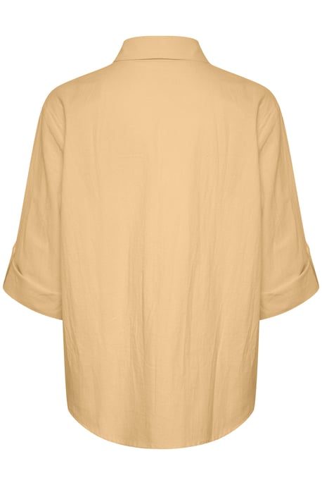 Langarm - Hemd Gerade Passform Croissant beige - Image 5