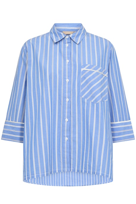 Langarm - Hemd Relaxed fit Blue Stripe white - Image 4